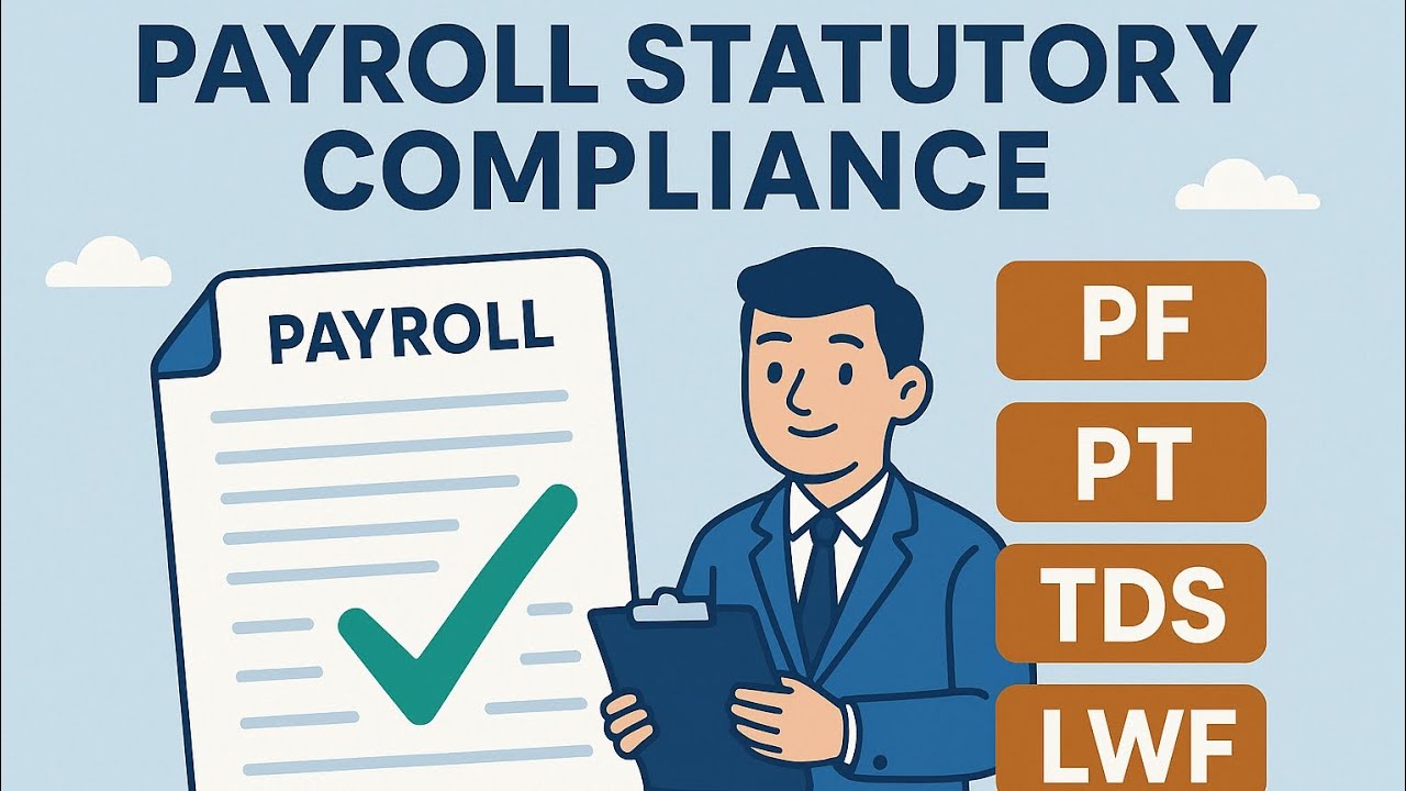 Payroll Statutory Compliance Explained | PF, PT, TDS, LWF in Hindi