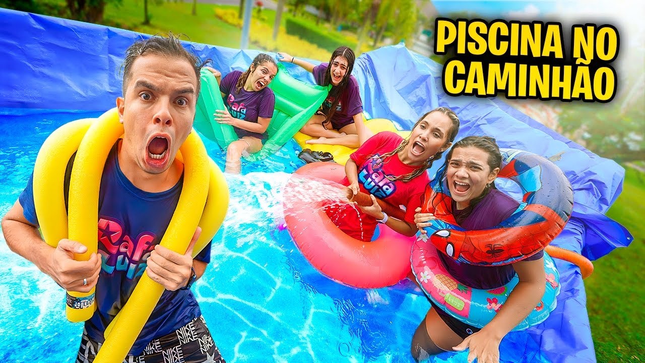 TRANSFORMAMOS O CAMINHÃO EM UMA PISCINA PROFISSIONAL!- MUITO ÉPICO!