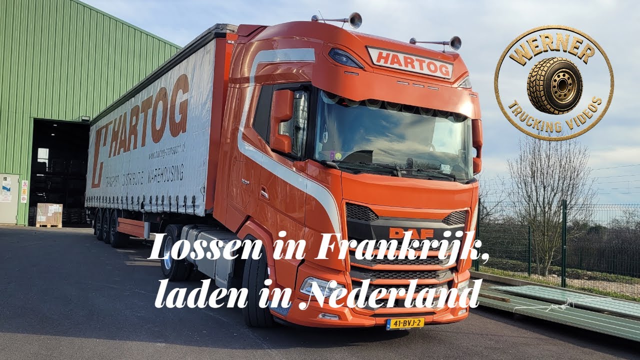 Lossen in Frankrijk, laden in Nederland | Trucking-video's | Wernervlogt | Frankrijk | Vlog#39 |