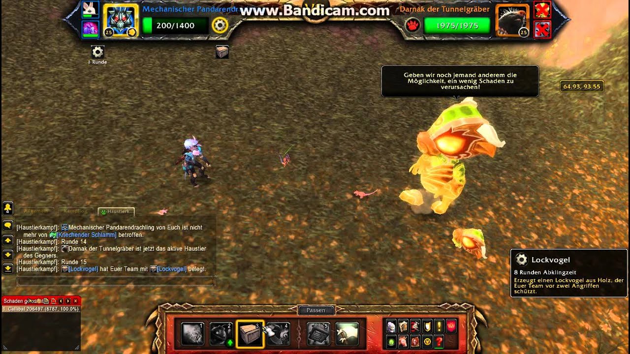 WoD Haustier Guide Bebender Pandarengeist mit Pl&uuml;schelekk