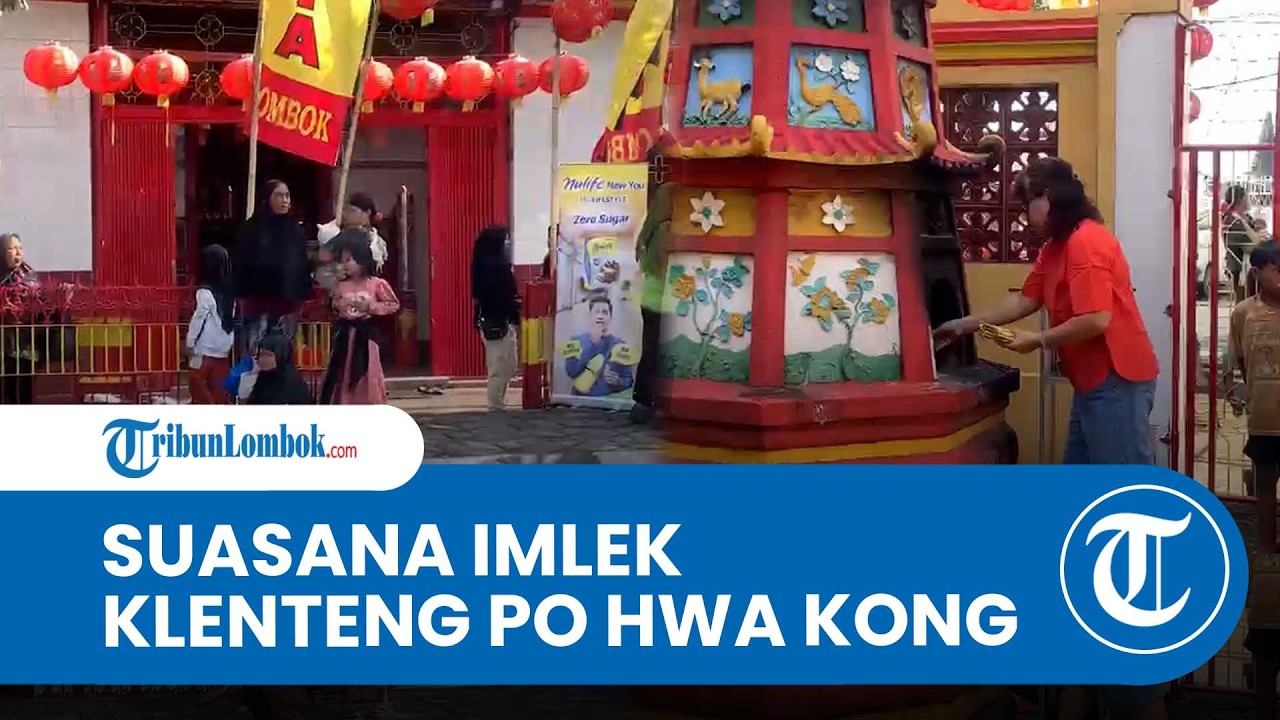 Warga Padati Klenteng Po Hwa Kong Ampenan, Berharap Berkah Angpao di Tahun Baru Imlek 2026
