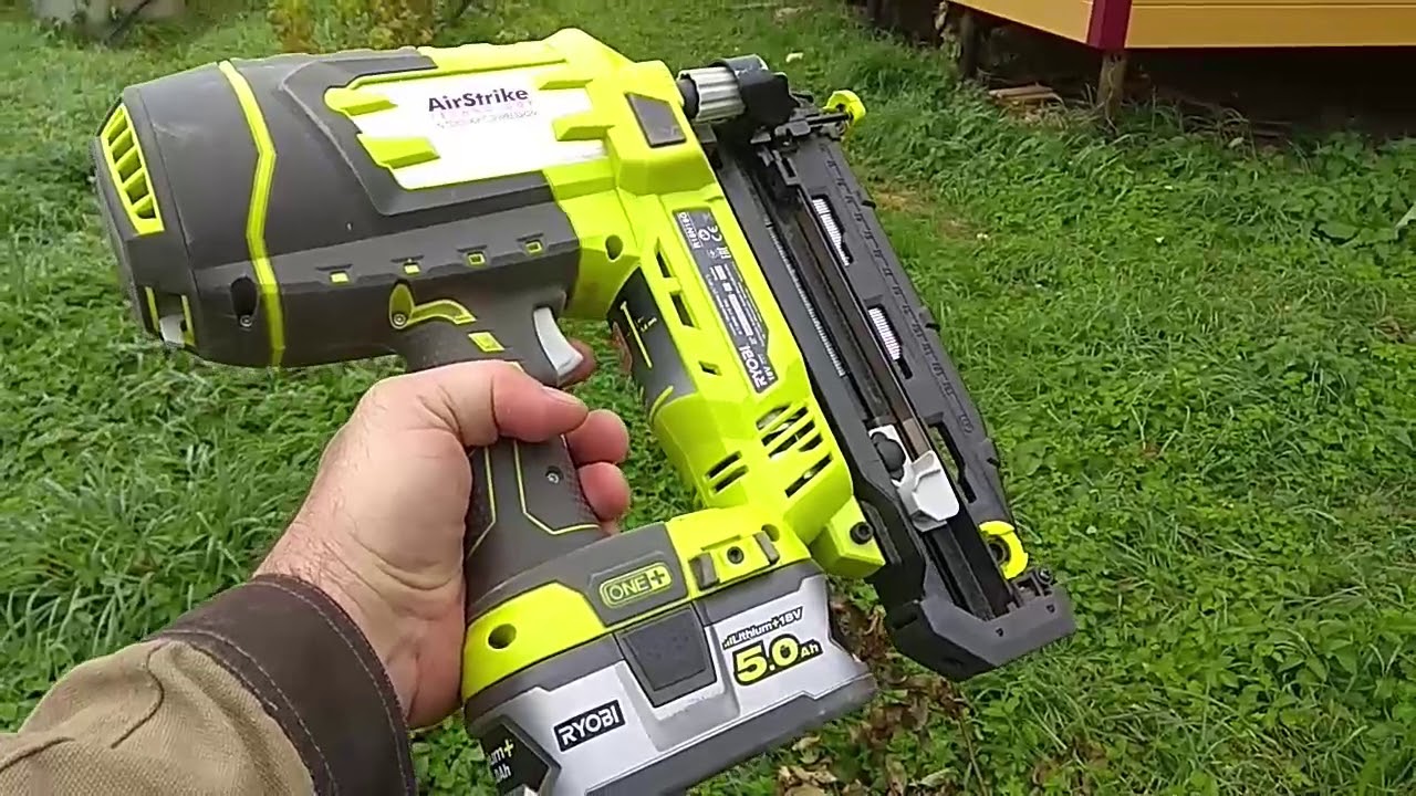 Обзор аккумуляторного нейлера (гвоздезабивателя) Ryobi R18N16G