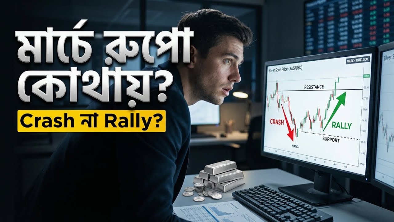 Silver Roadmap: মার্চ মাসে রুপোর বাজার কোন দিকে যাবে? | Technical Analysis & Price Targets