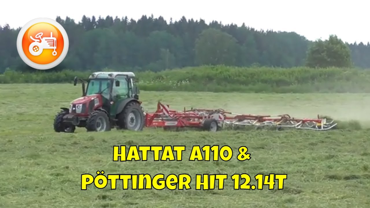 Silage 2020 | Hattat A110 & P&ouml;ttinger HIT 12.14T trailed tedder