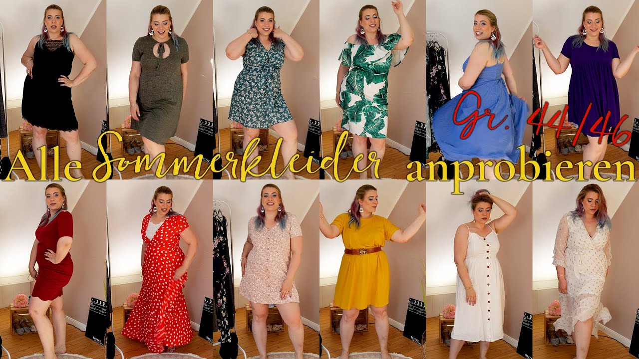 ALLE meine SOMMERKLEIDER anprobieren 👗Gr. 44/46 | Missesviolet 💜