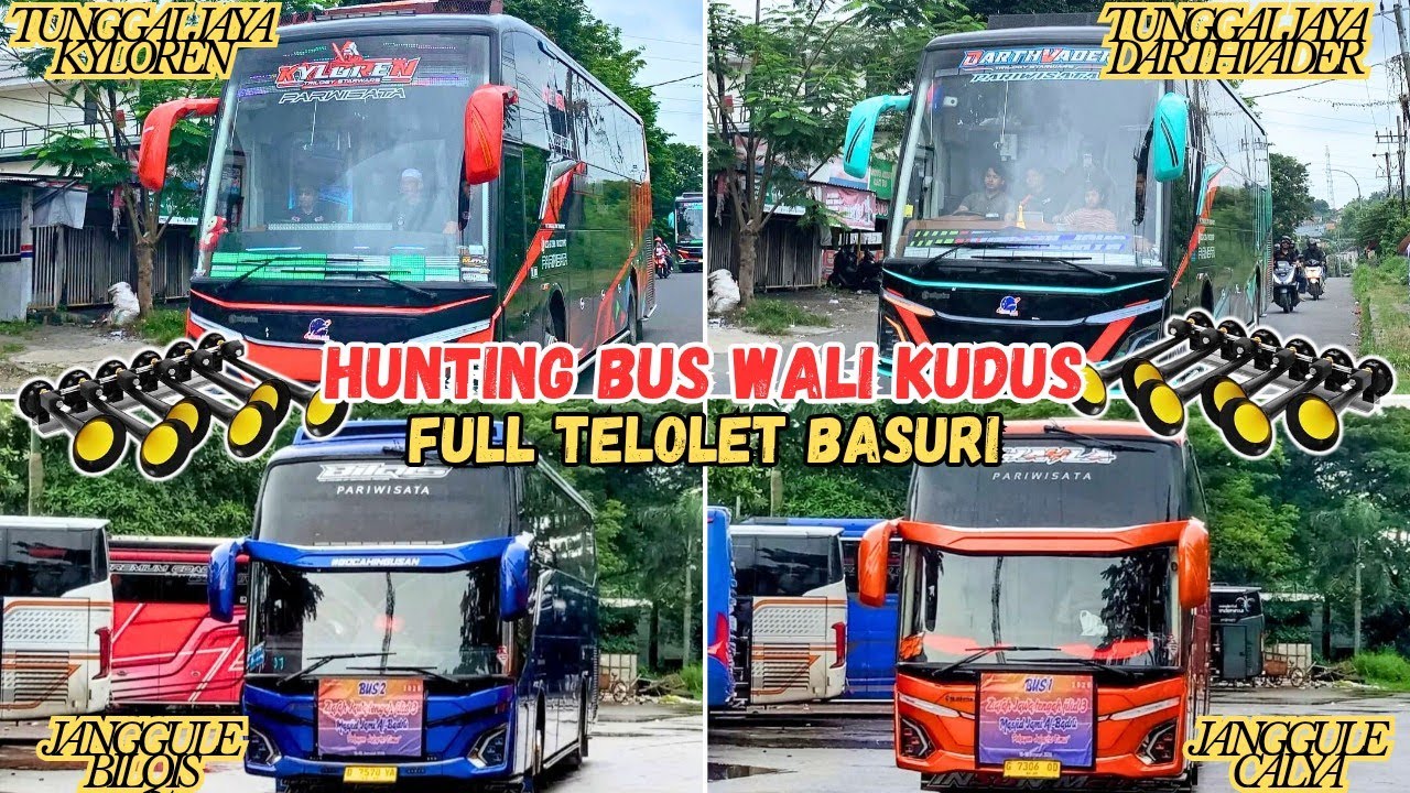 FULL BUS ARTIS & BUS BASURI di Terminal Sunan Kudus