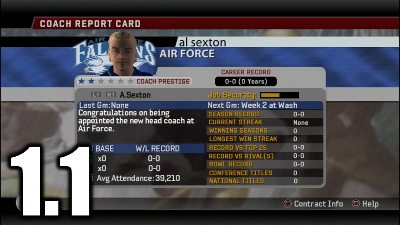 В команде ВВС появился новый главный тренер! | NCAA Football 06 Air Force Falcons Dynasty | S1:E1