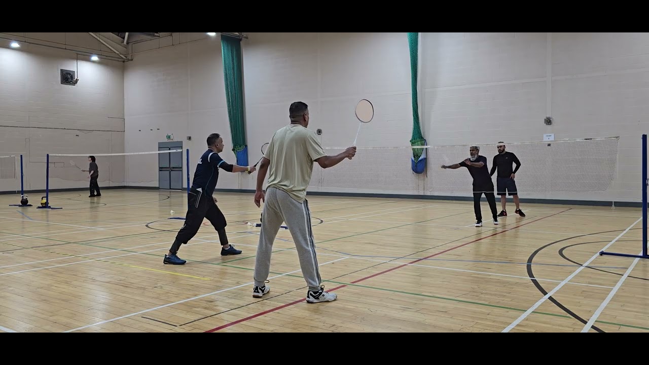 Badminton sports game 