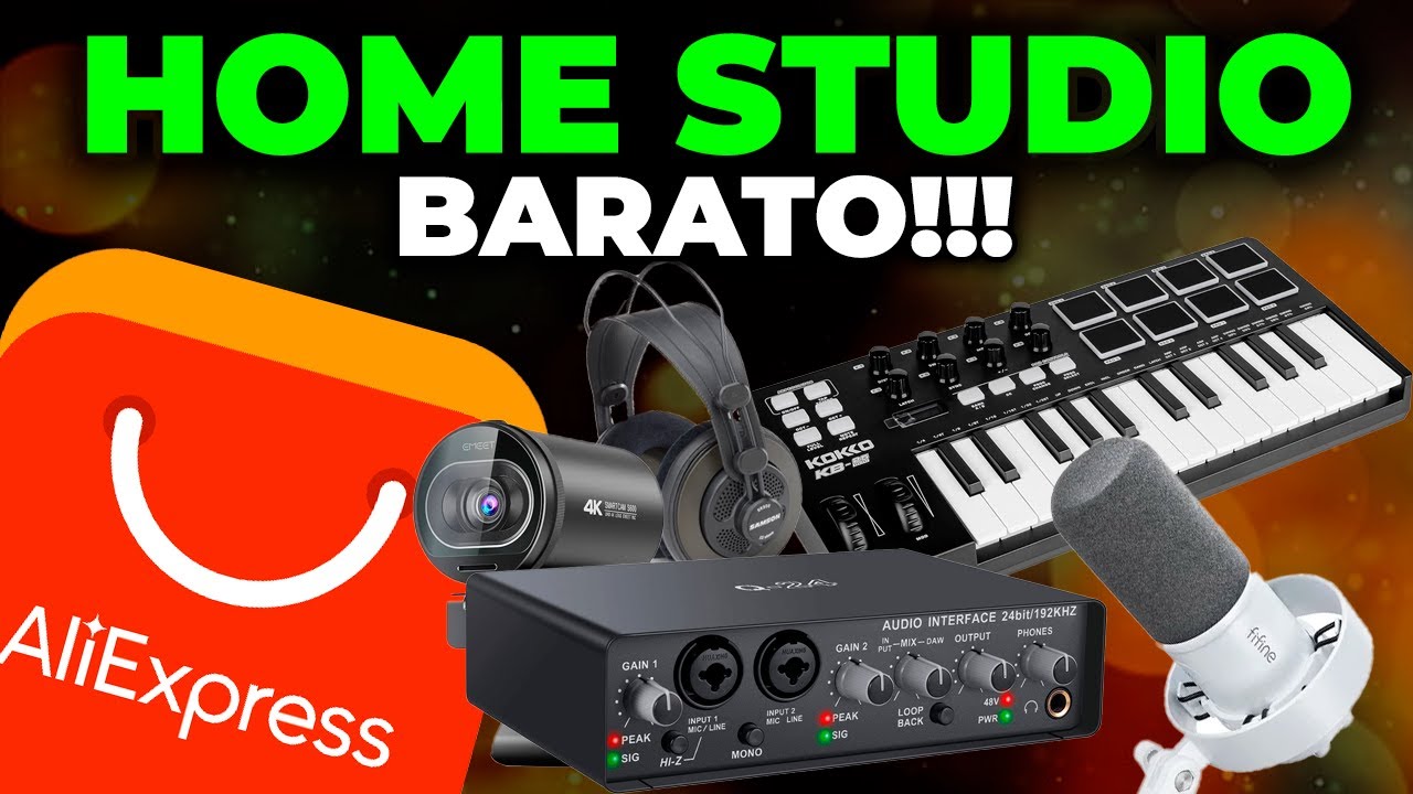 MONTE SEU HOME STUDIO ou CANAL NO YOUTUBE comprando no ALIEXPRESS!!!