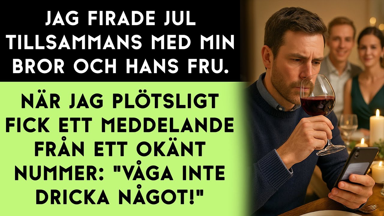 Julmiddagen gick perfekt… tills min telefon började vibrera