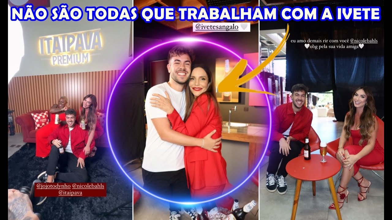 Alvaro Xaro gravando um comercial com Ivete Sangalo, Nicole Bahls e Jojo Todynho | Stories do Alvaro