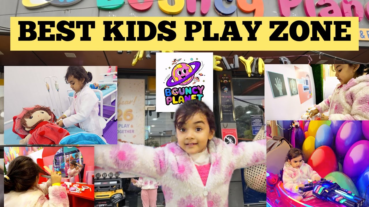 Best Indoor Play Zone for Kids | Bouncy Planet Meerut 😍 | Abhilasha Arya Vlogs #fun #kidsplay #video