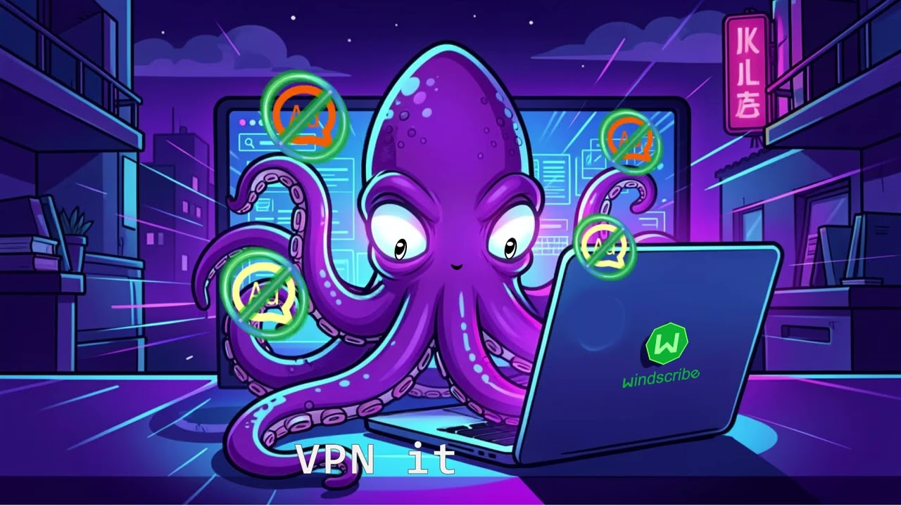 Ad-free tracker-free browsing | Squidney & Hotdog's VPN Adventure (ft. Windscribe & 2minutedoodles)