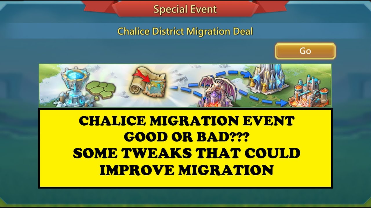 Lords Mobile - CHALICE MIGRATION DEAL -  Good or Bad???  -  Here are some suggestions for IGG