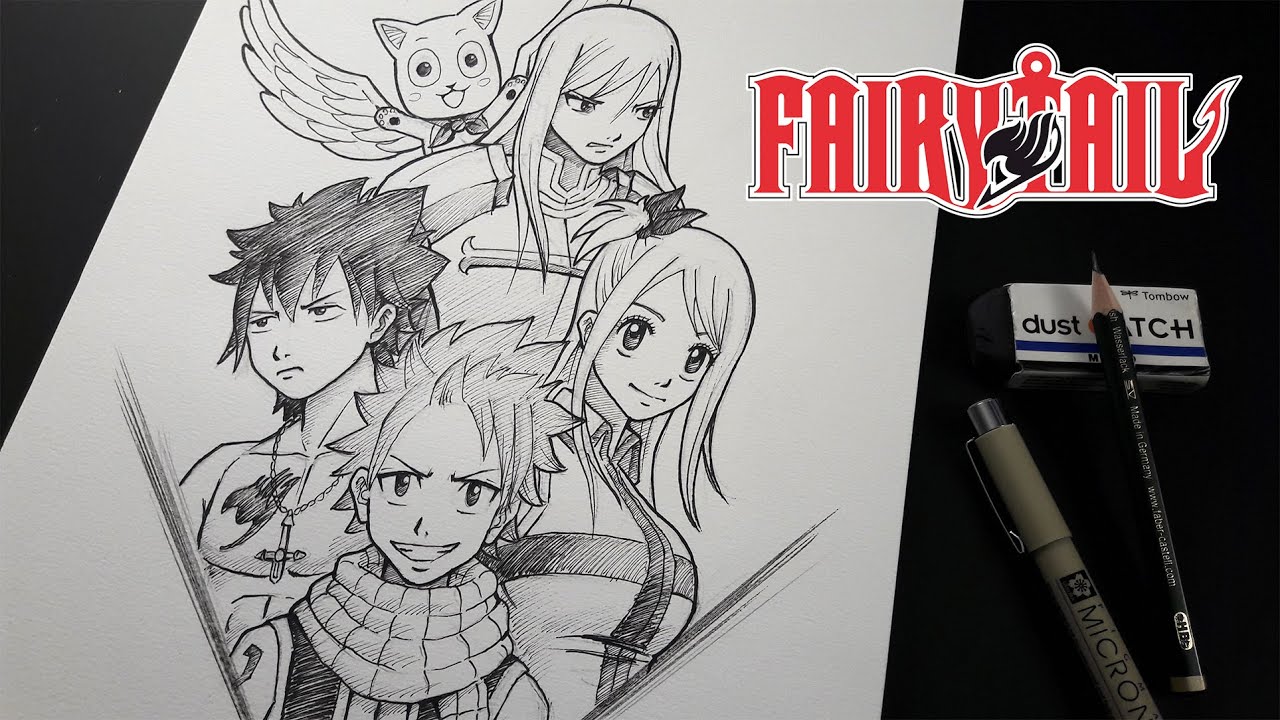 Comment Dessiner les Personnages de Fairy Tail - TUTO