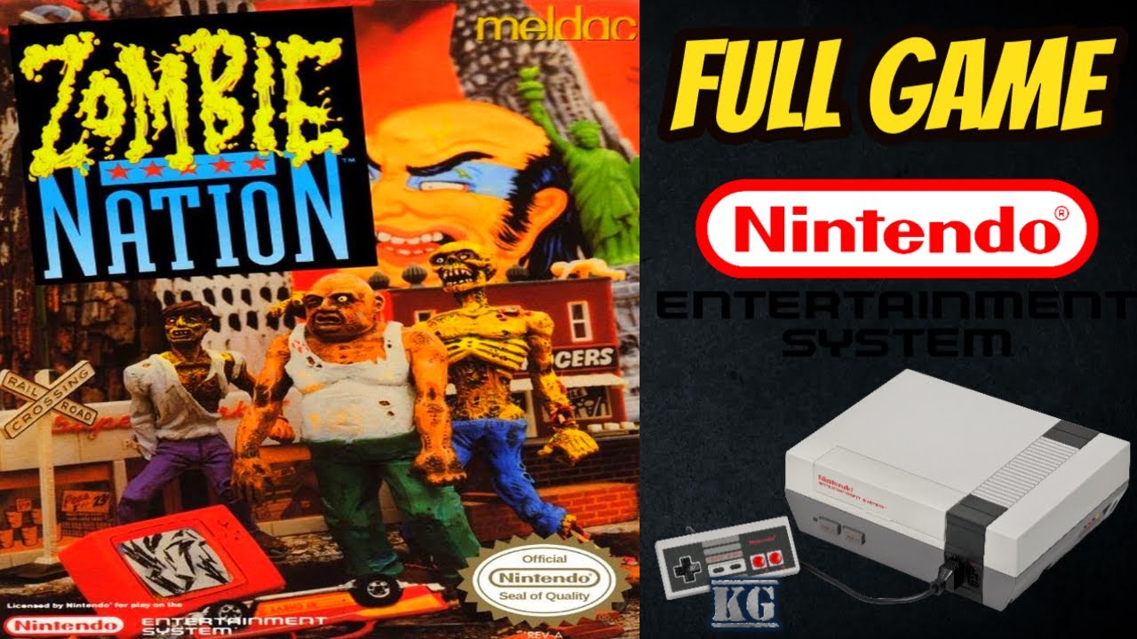 Zombie Nation | NES | 4K60ᶠᵖˢ UHD🔴 | Longplay Gameplay Walkthrough Full Movie Game