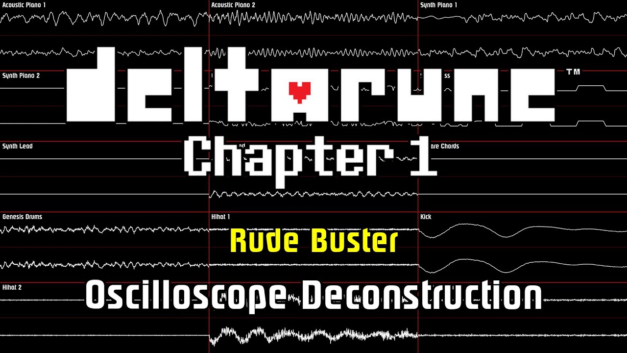 DELTARUNE: Chapter 1 - Rude Buster [Oscilloscope Deconstruction]
