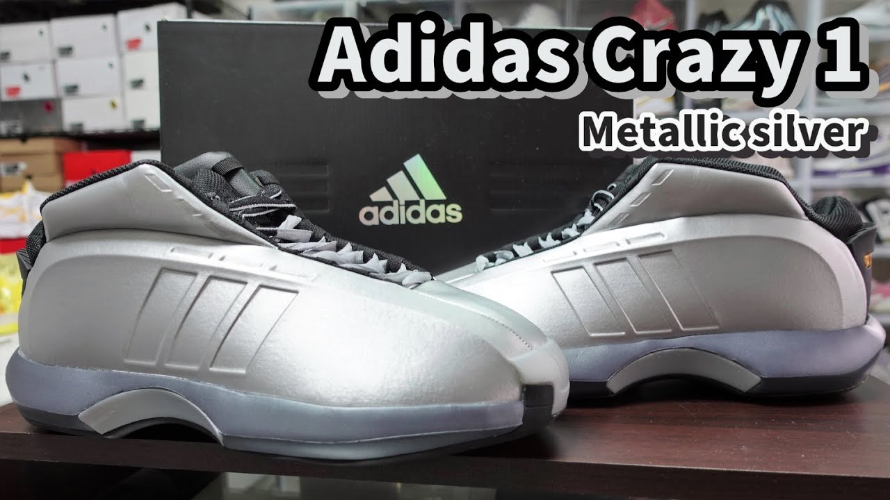 adidas Crazy 1:Metallic Silver  Adidas 在結束天足合作後的第一雙Kobe 鞋, 也是Adidas Kobe 系列裡的最高峰~(鞋來無恙)