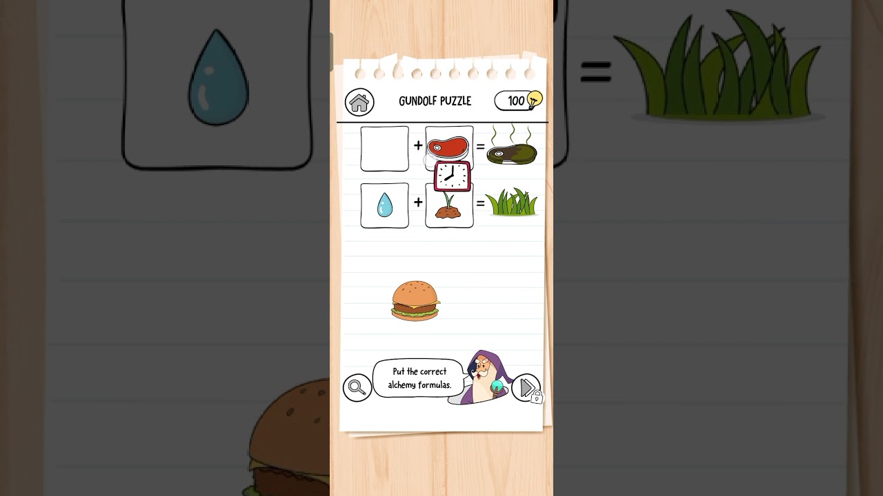 Braintest 3 Level 64 Gundolf puzzle Put the correct alchemy formula #trending #braintest3 #viral