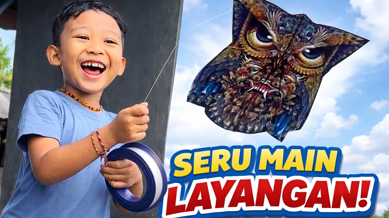 Serunya Satria Main Layangan & Nyemplung Lumpur di Sawah