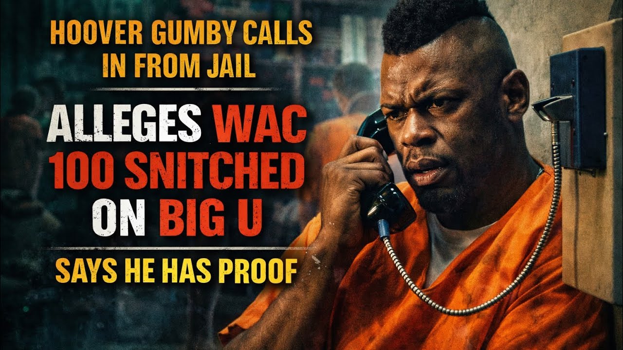 HOOVER GUMBY CALLS IN FROM JAIL AND EXPOSES WACK100 FOR SNITCHING ON BIG U SAYS HE HAS PROOF 