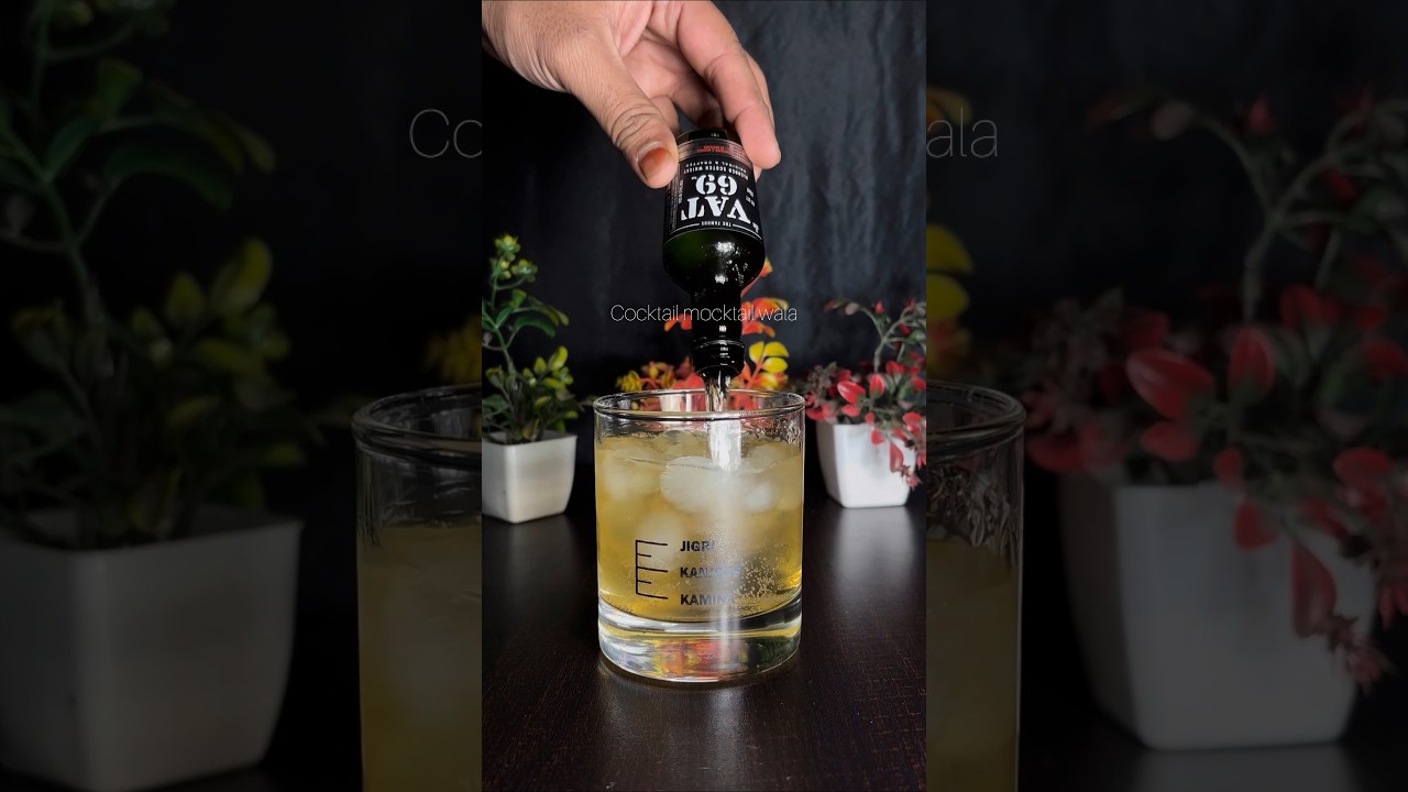 Vat 69 whisky non alcoholic beer cocktail #asmr  #trending #shortsfeed #shortvideo #shorts