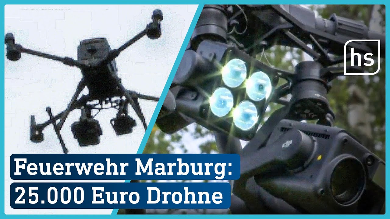 Neue Spezial-Drohne für Feuerwehr: Mit Wärmebild-Kamera und Super-Zoom | hessenschau