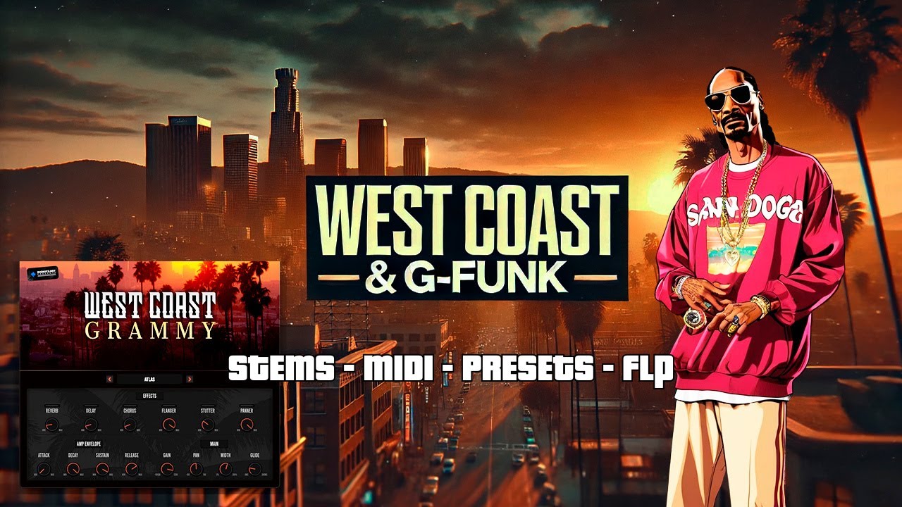 West Coast G Funk Loop Kit | Sample Pack (FLP + WAV + MIDI + PRESETS)