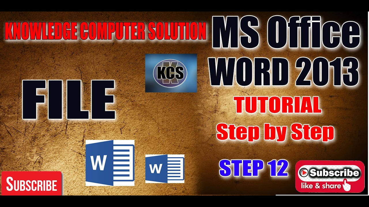 ms word file step 12