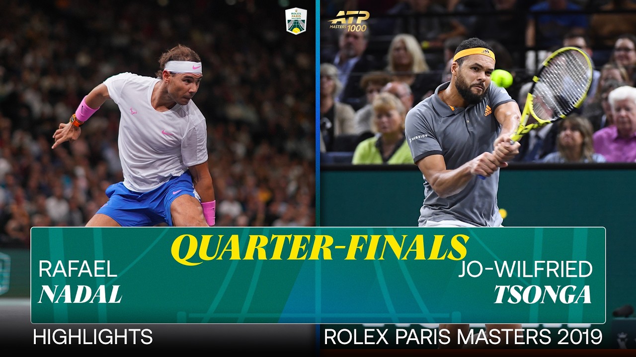 Обзор матча Надаль против Цонга 2019 | Турнир Rolex Paris Masters