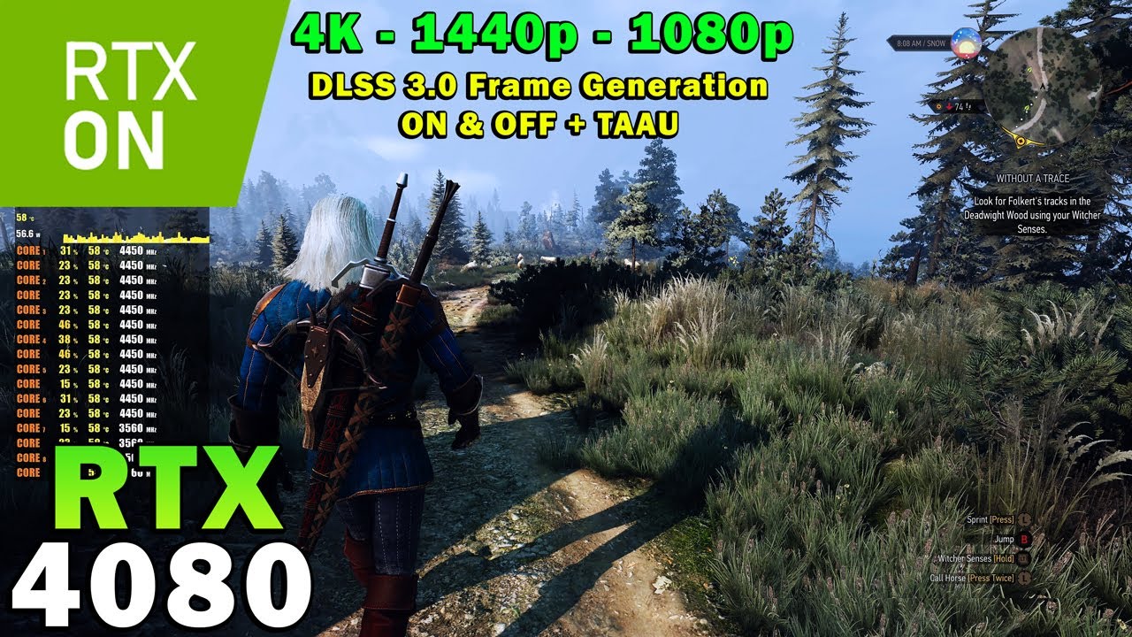 The Witcher 3 NextGen Ray Tracing | RTX 4080 | 5800X3D | 4K 1440p 1080p | Max Settings DLSS 3 ON/OFF