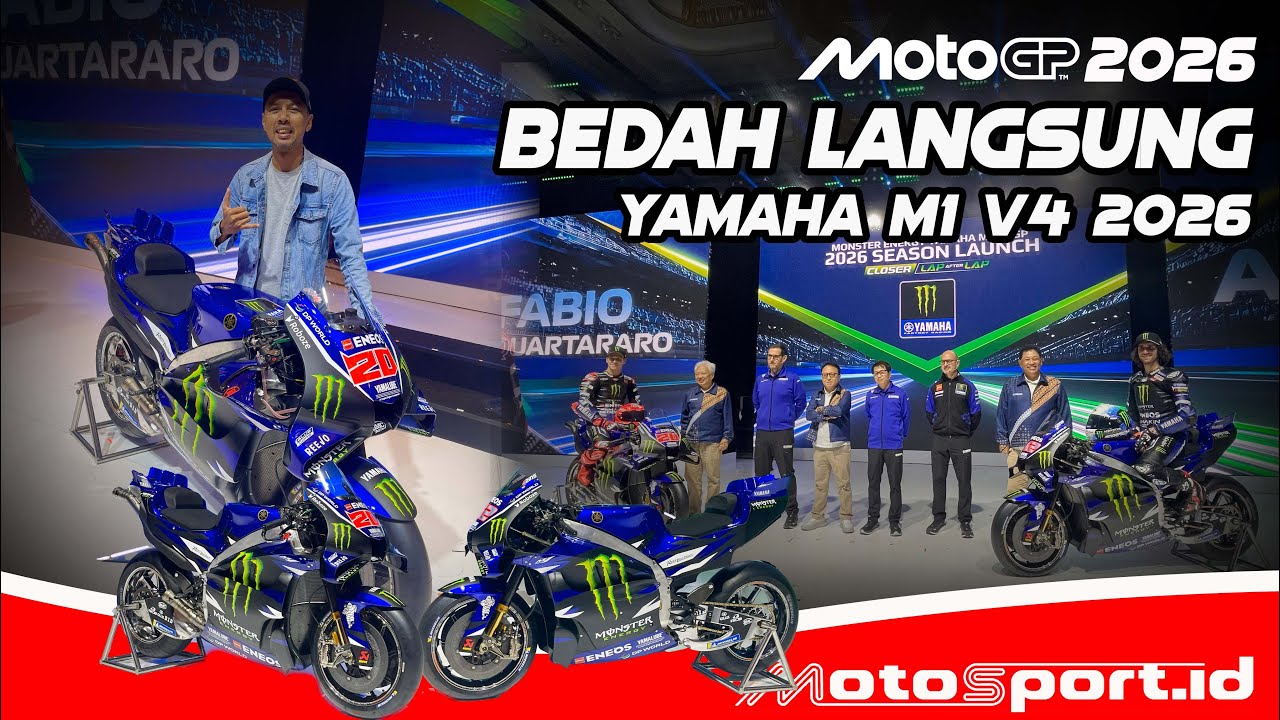 REVIEW YAMAHA M1 V4 SENJATA BARU FABIO QUARTARARO JUGA ALEX RINS DI MOTOGP 2026 I Motosportid