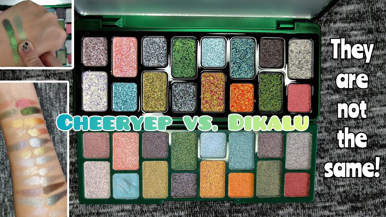 Cheeryep Ambition Palette Vs. Dikalu No. 8 - Detailed Comparisons (Packaging, Swatches, & Formula)