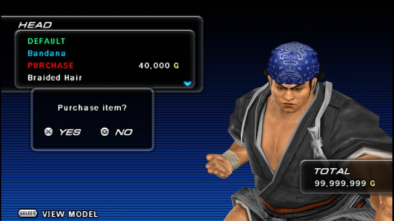 Tekken 6 Ganryu Customization(PSP version)