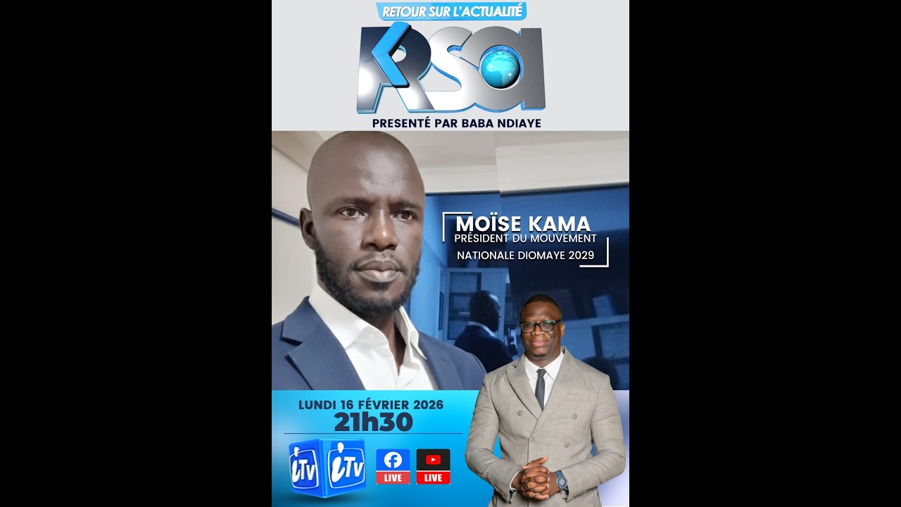 🛑 |DIRECT|  RSA DU 16 FÉVRIER 2026 AVEC BABA NDIAYE ET MOISE KAMA