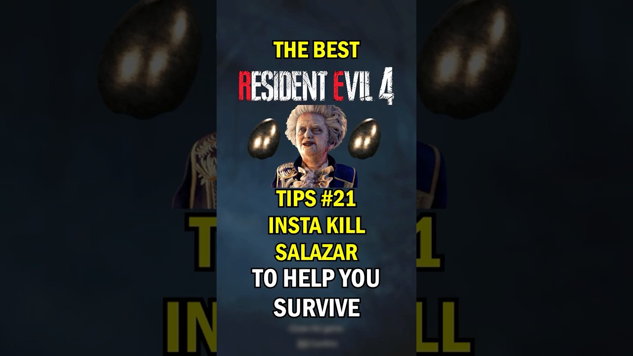 Tips YOU NEED to survive in RESIDENT EVIL 4 REMAKE INSTAKILL SALAZAR