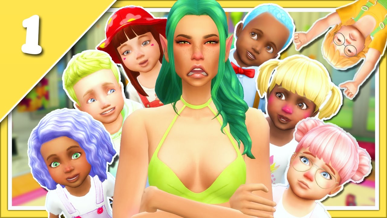 The Sims 4: Seven Toddler Challenge | Ep.1 | CUTENESS OVERLOAD!