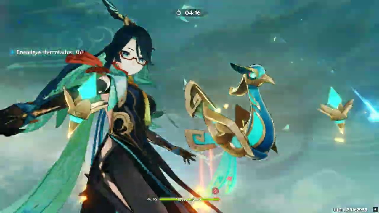 Farmeando artefactos noche de la revelación del cielo-Genshin Impact