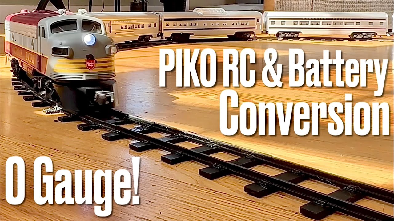 Casselman ON: For @TwistedMacGyversTrains G scale PIKO RC in an O Gauge Battery Converted CPR Loco
