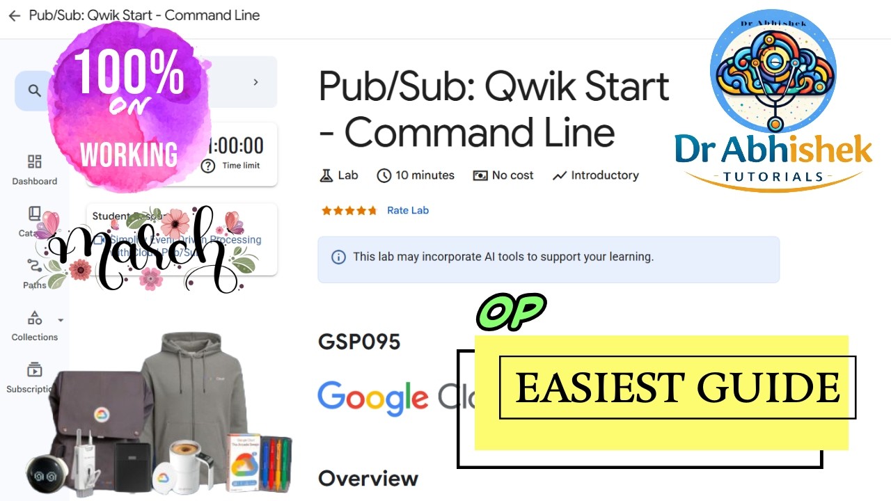 Публикация/подписка: Qwik Start - Командная строка | март 2026 | #GSP095 #qwiklabsarcade2026