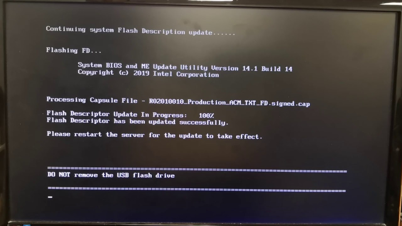 Intel&reg; Server Board S2600WF Family BIOS and Firmware Update for UEFI