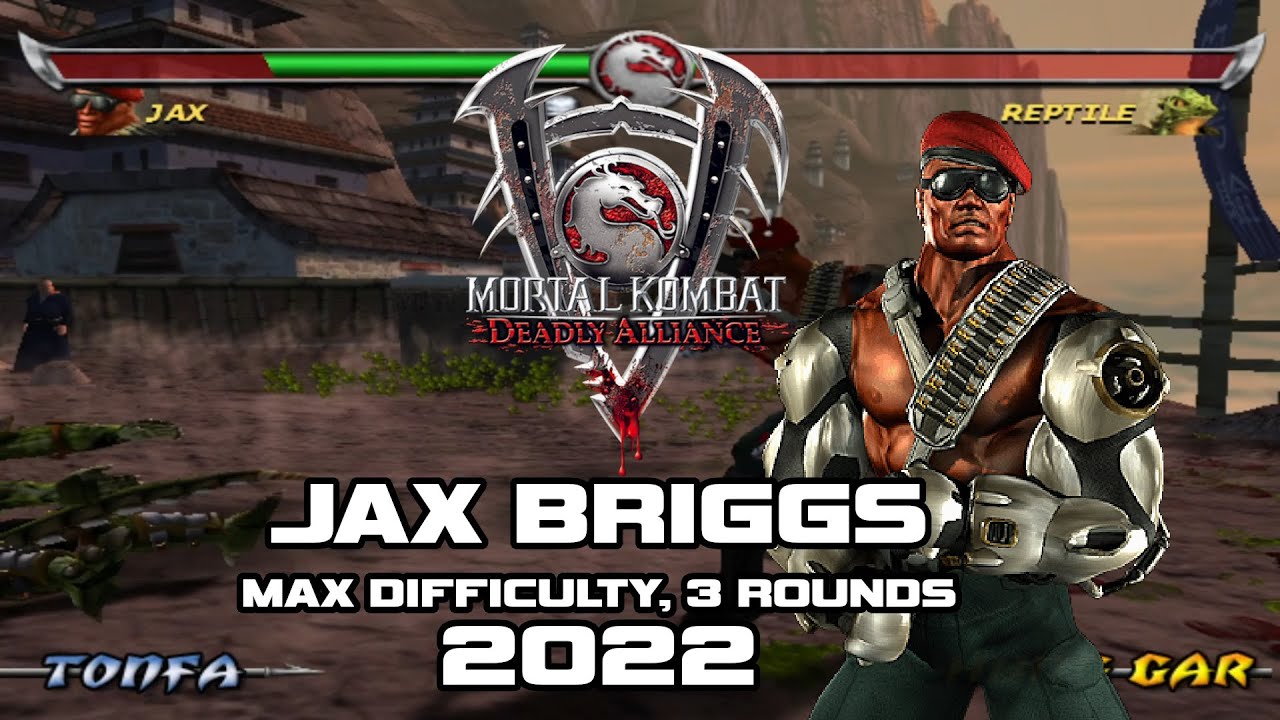 Mortal Kombat Deadly Alliance 2022 (PS2): Jax Briggs on Max, 3 Rounds