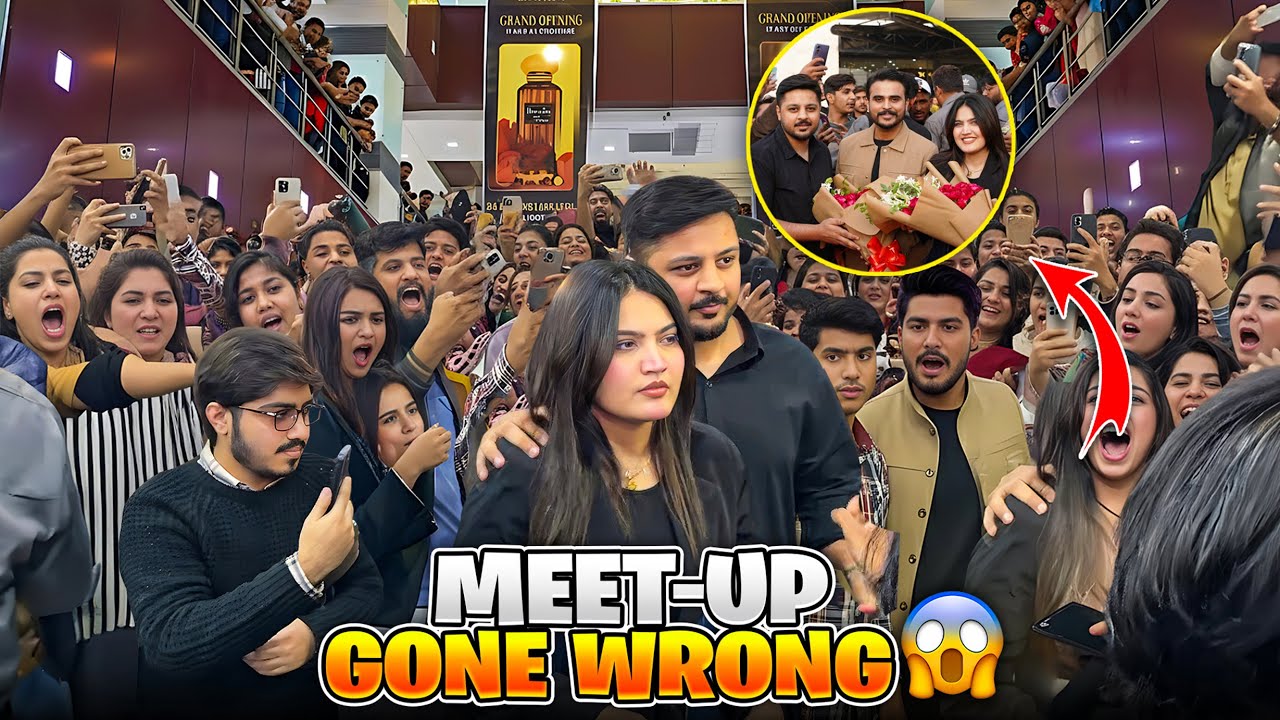 FIRST GRAND MEETUP IN GUJRANWALA GONE WRONG 😱 | Fans Ka Crazy Reaction 😍 | Phone Gum Gya 😨