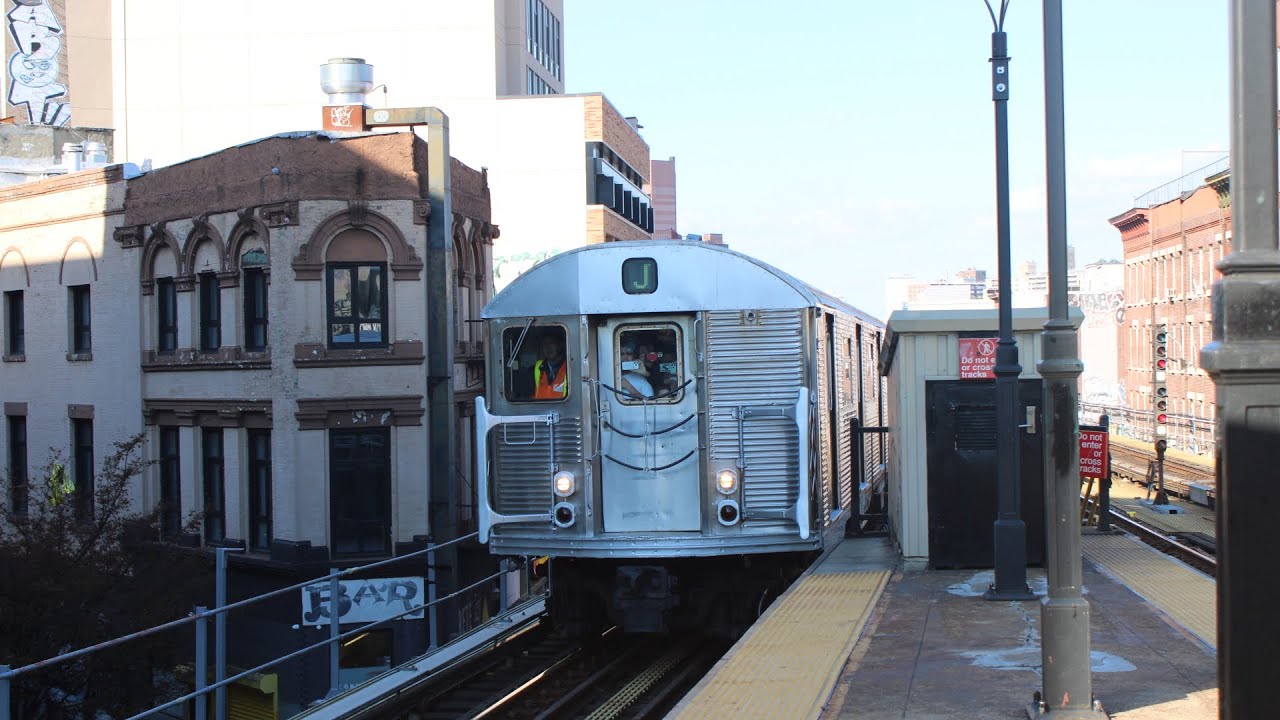MTA: R32 “J” Museum Train bypassing Myrtle Ave - Broadway