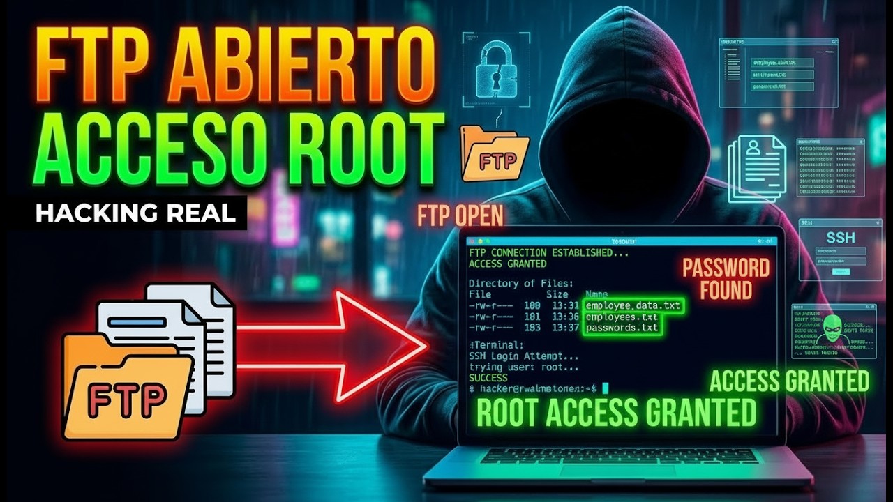 Maquina WHOAMILAB – FTP & SSH Mal Configurados | Fuerza Bruta Inteligente + Pivoting + Sudo Root