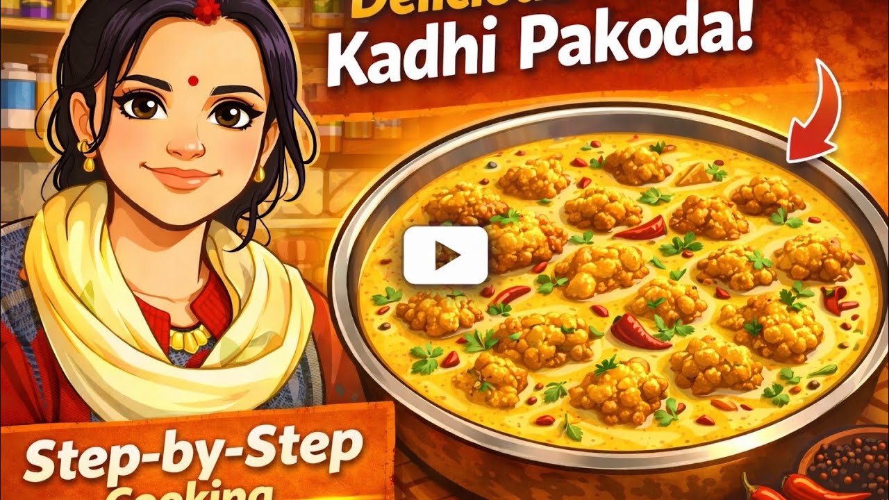 Kadhi pakoda recipe