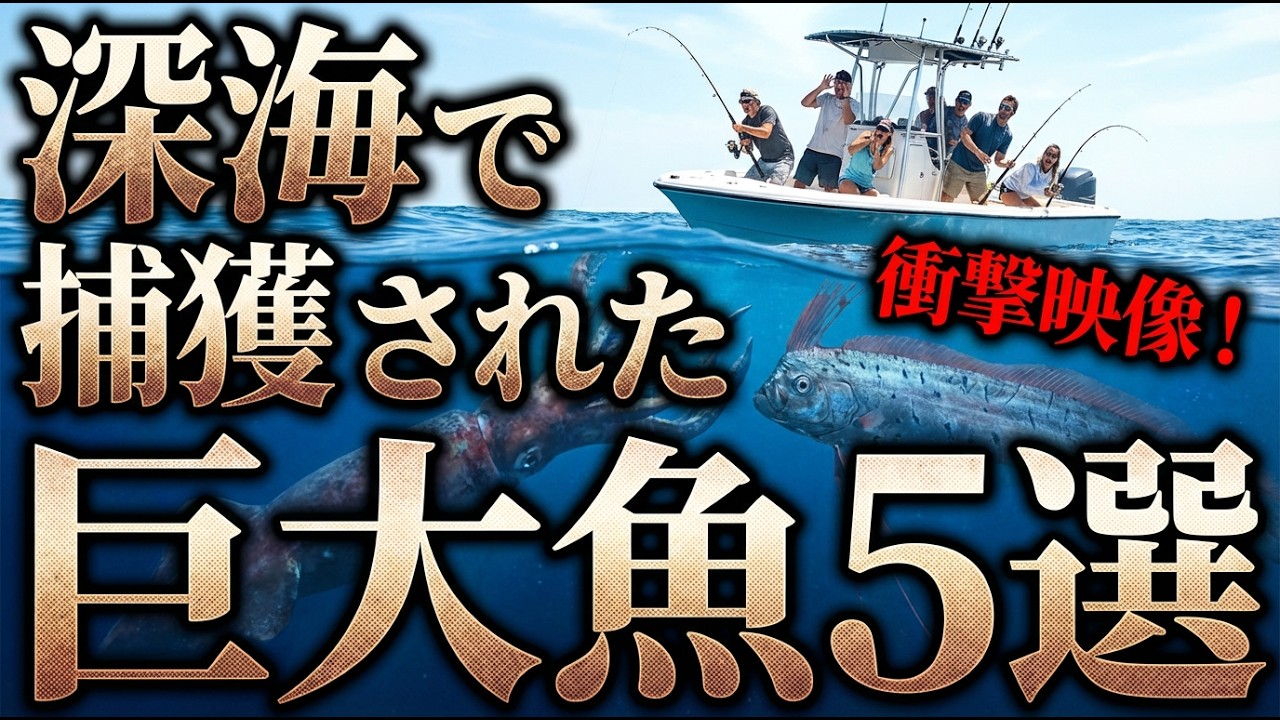 【異次元】深海で捕獲された“規格外の巨大魚”5選…人類はまだ海を知らない【ゆっくり解説】