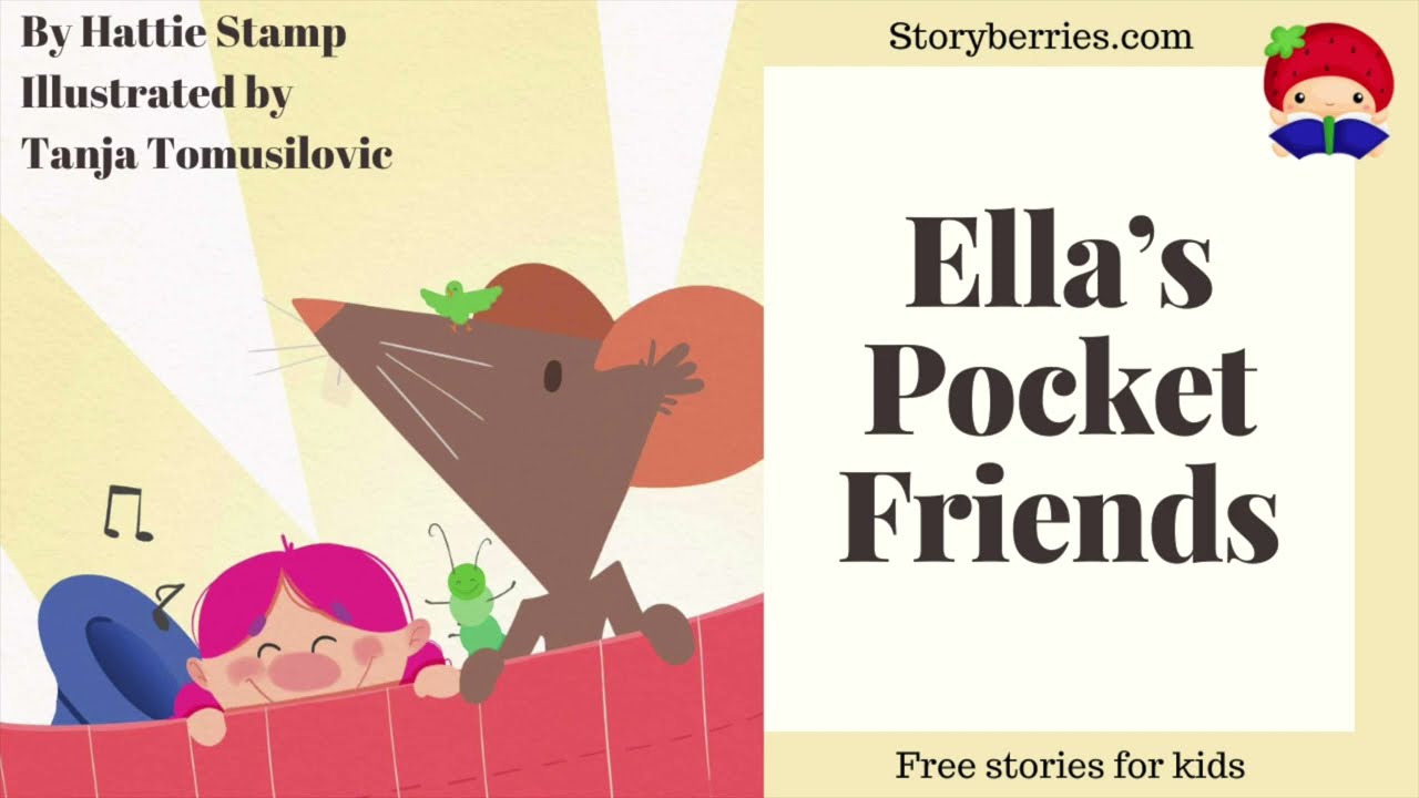 ELLA'S POCKET FRIENDS 🍓 Read along animated picture book with English subtitles #friendship  🍓
