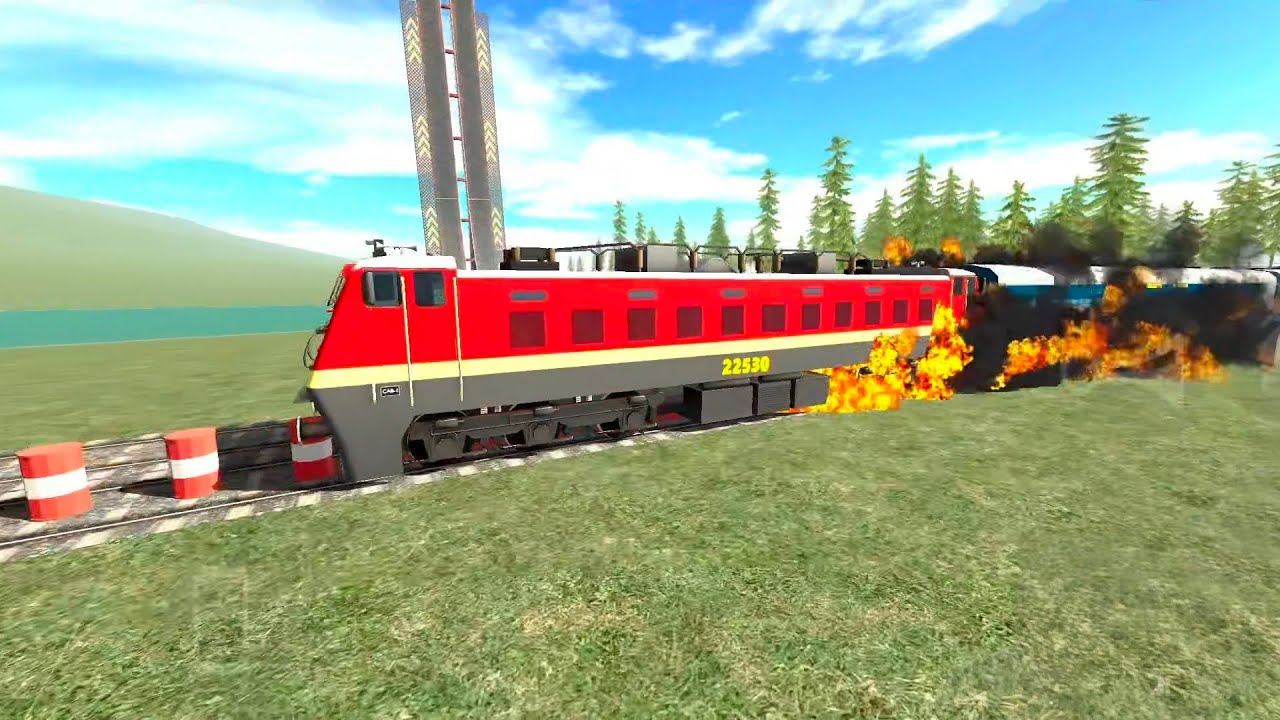 Full High Speed Train Fire 🔥🔥🔥🔥