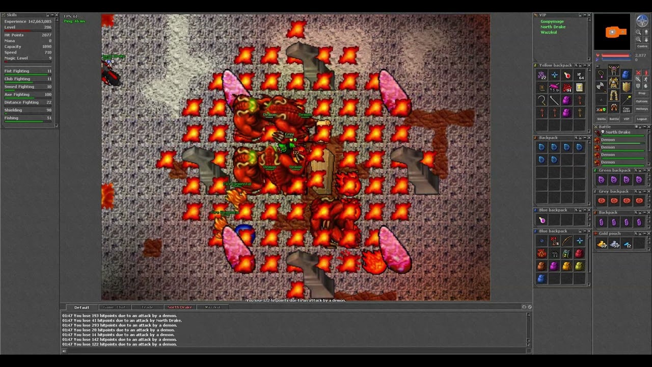 Knight and Druid Demon Rush on Nostalther Violet 1x!